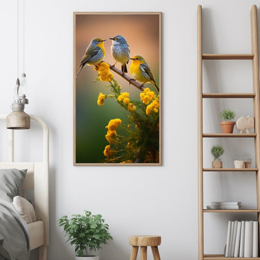 Colourful Birds Painting